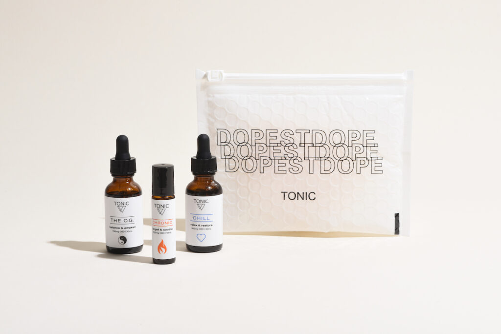 TONIC Good Vibe Tribe with Dopest Dope Bubble Zip - includes OG Chill and Chronic TONIC products