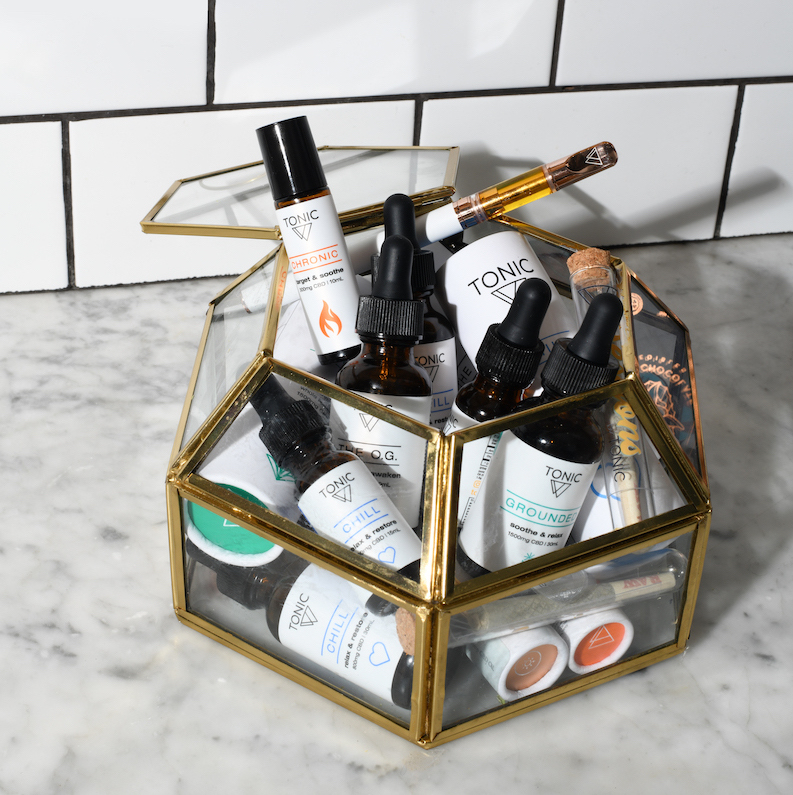 TONIC products in a basket