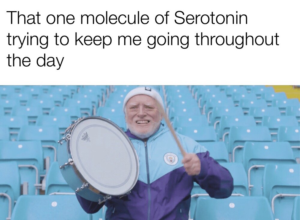serotonin molecule keeping me going